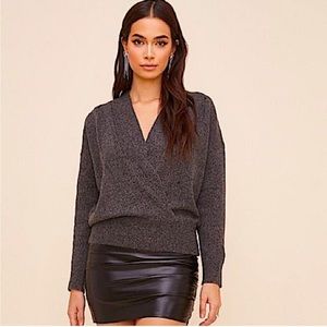 ASTR Wrap Wool Blend Pull Over Oversized Sweater
